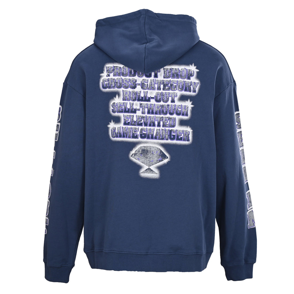 Balenciaga Paris Script Logo Cotton Hoodie