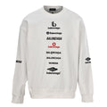 Balenciaga Paris Script Logo Embroidered Cotton Hoodie