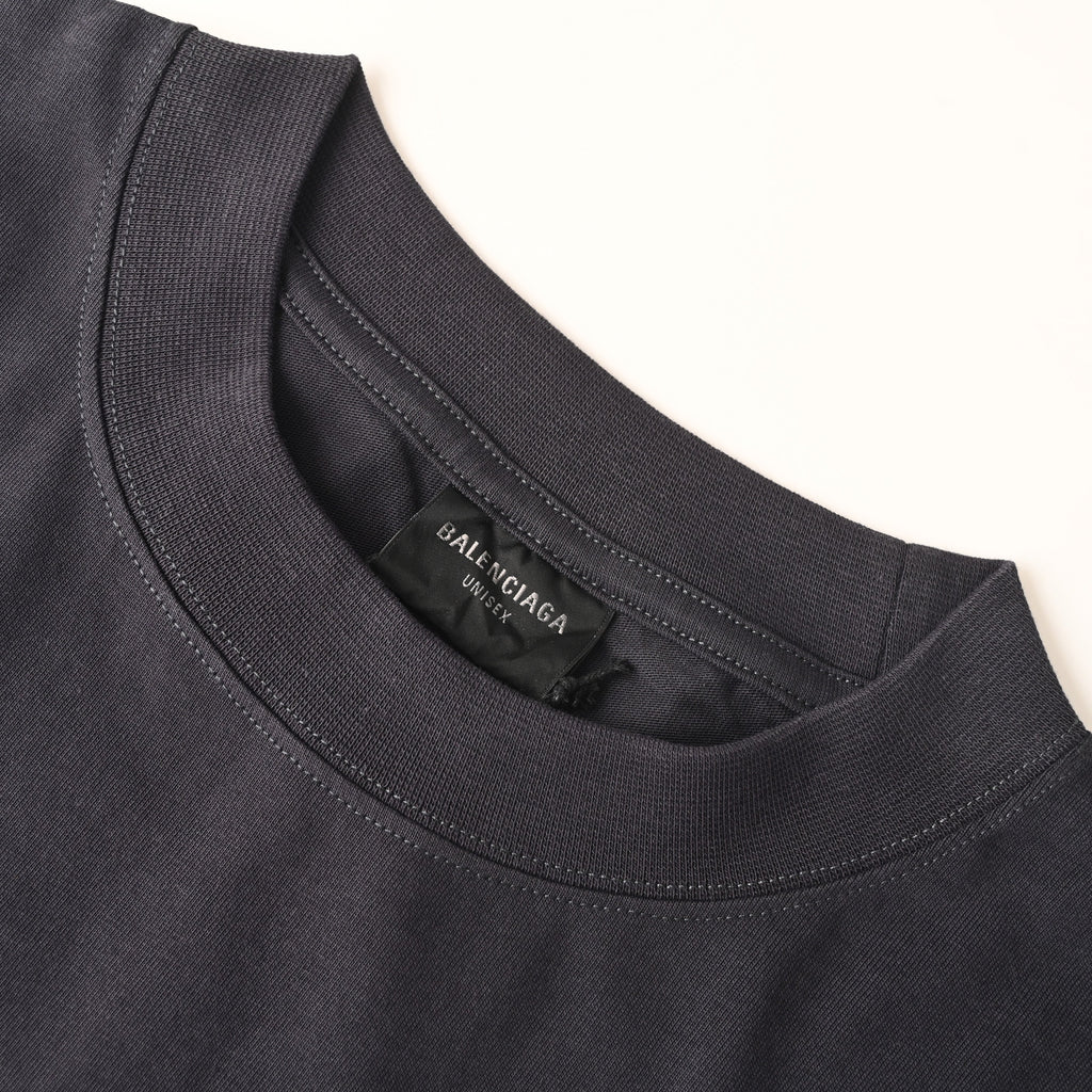 Balenciaga Logo Cotton Jersey T-Shirt